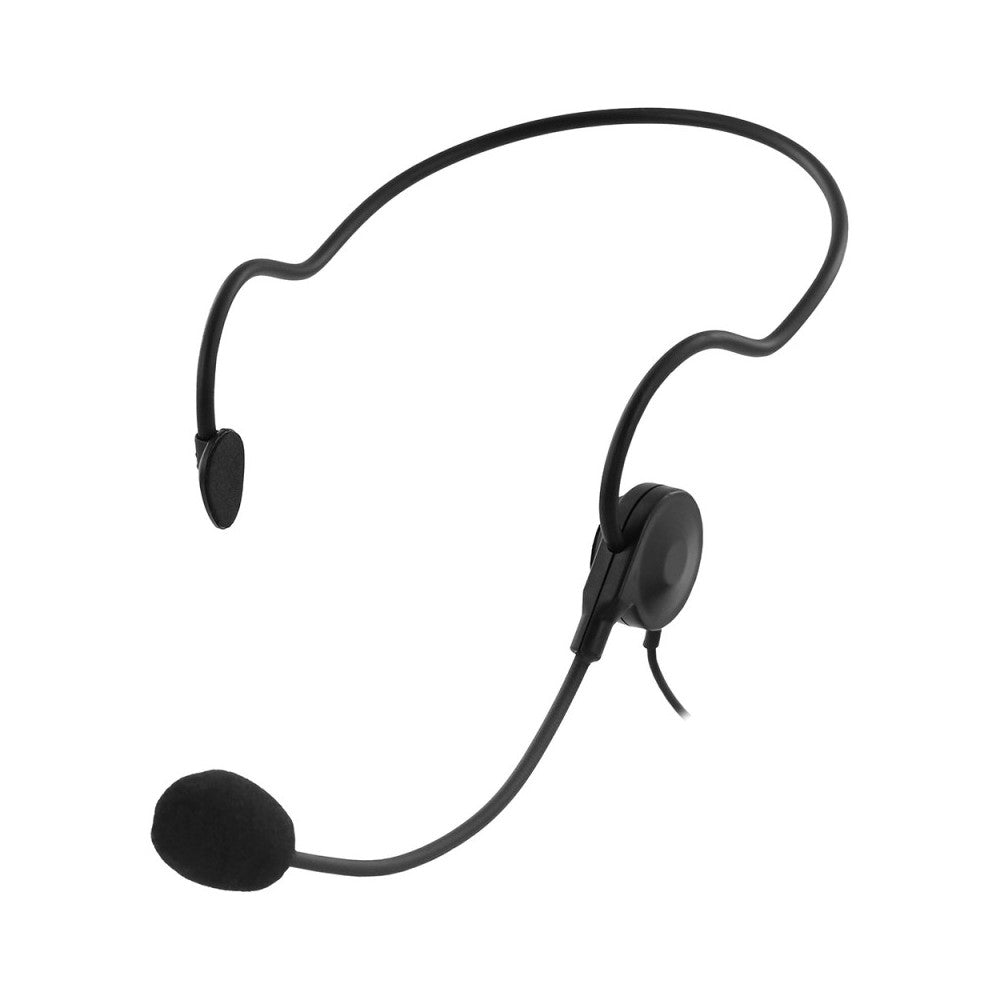 Mac Mah Wireless system consisting of a headworn microphone and a bodypack transmitter, transmission frequencies 660 - 690 MHz
