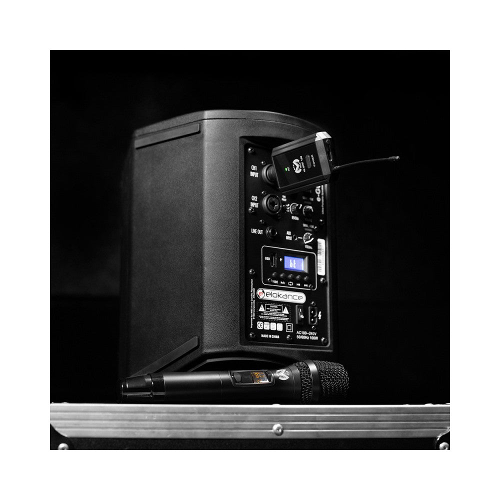 Mac Mah Professional handheld wireless transmitter / receiver, 660 - 690 MHz
