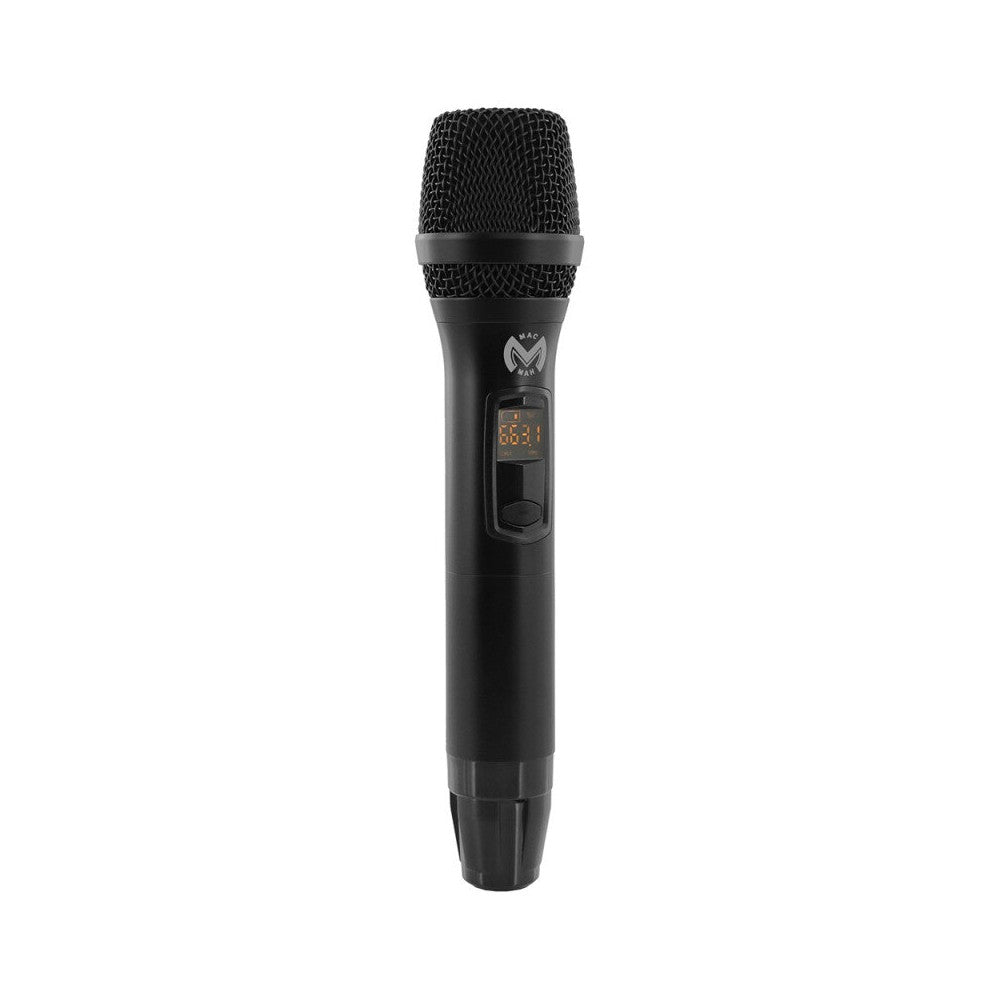 Transmisor inalámbrico doble de mano Mac Mah Professional / Receptor de 2 canales, 660 - 690 MHz
