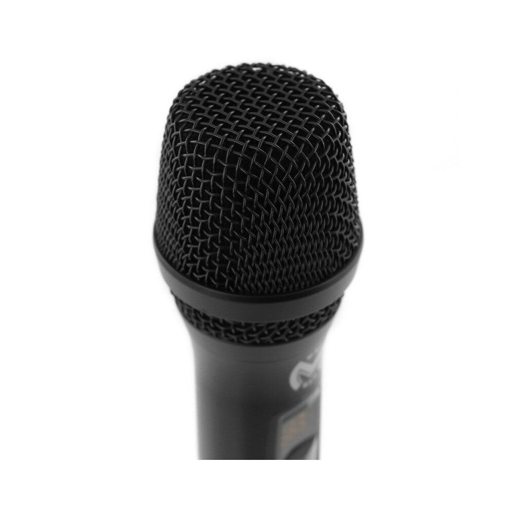 Transmisor inalámbrico doble de mano Mac Mah Professional / Receptor de 2 canales, 660 - 690 MHz
