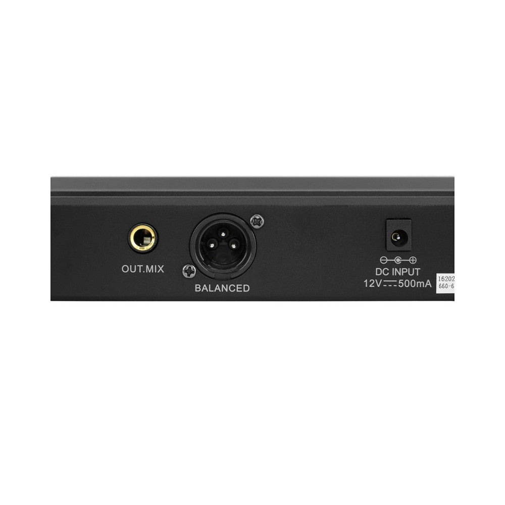 Micrófono inalámbrico Mac Mah Complete, 1 transmisor de mano y 1 receptor, frecuencias de transmisión 660 - 690 MHz
