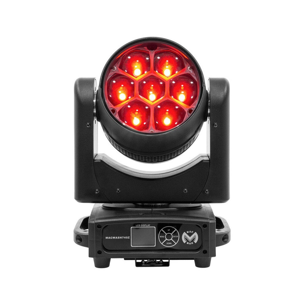 Mac Mah 7 x 40 W RGBW wash beam móvil con zoom, controlable por DMX
