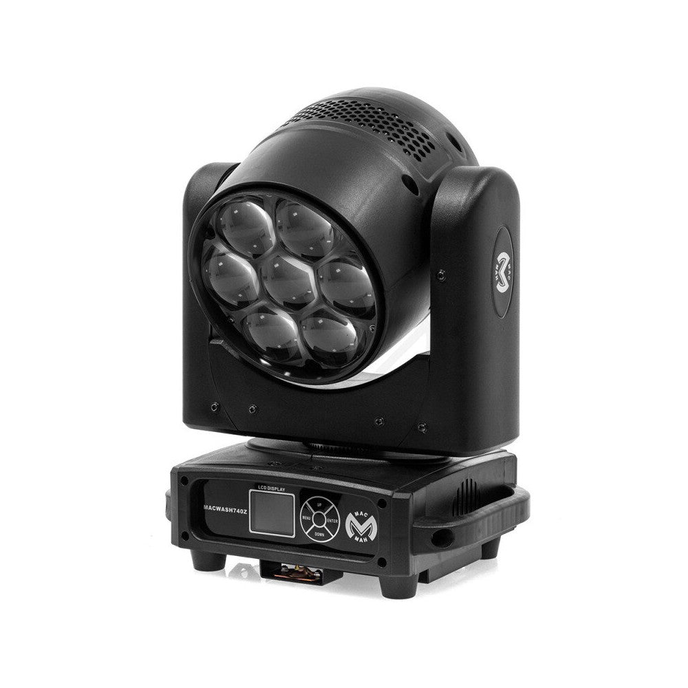 Mac Mah 7 x 40 W RGBW wash beam móvil con zoom, controlable por DMX