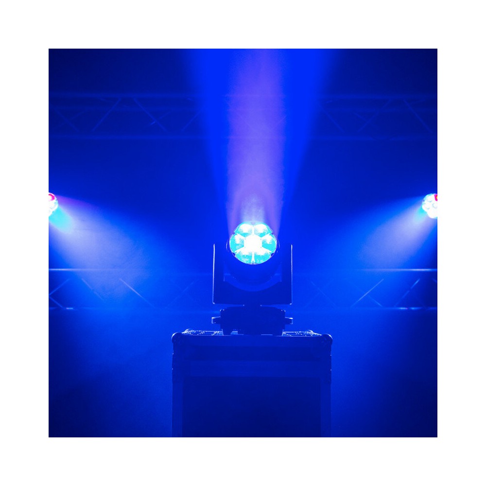 Mac Mah 7 x 40 W RGBW wash beam móvil con zoom, controlable por DMX
