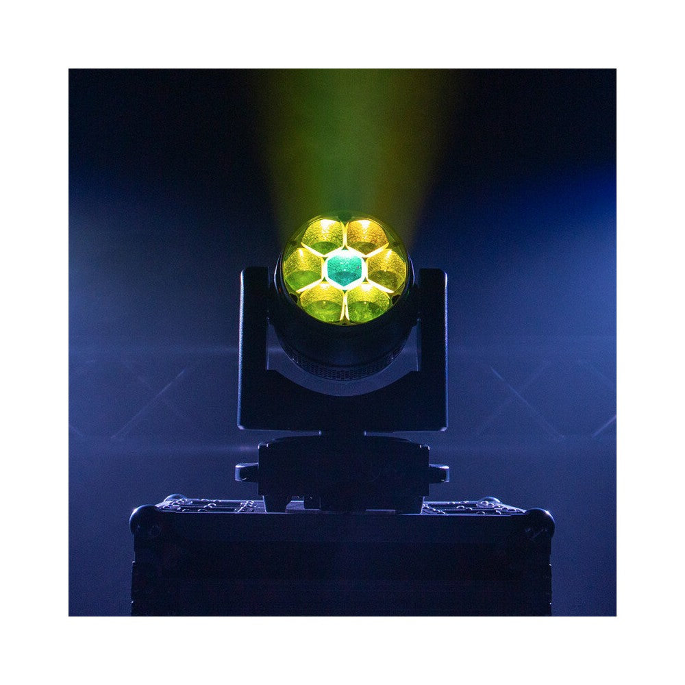 Mac Mah 7 x 40 W RGBW wash beam móvil con zoom, controlable por DMX