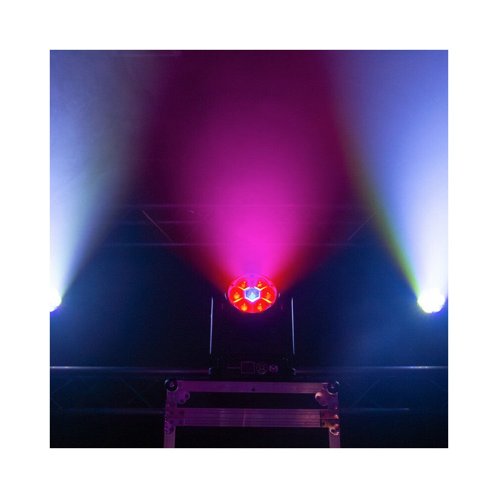 Mac Mah 7 x 40 W RGBW wash beam móvil con zoom, controlable por DMX