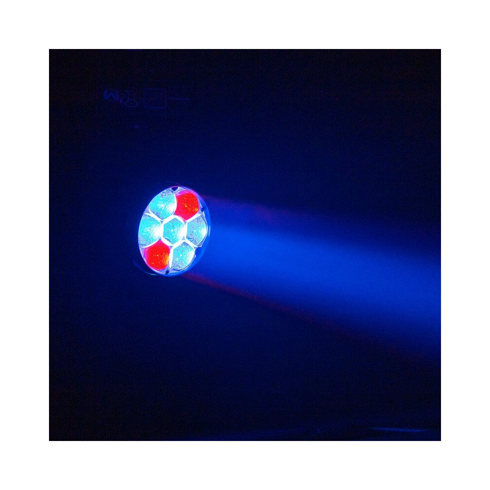 Mac Mah 7 x 40 W RGBW wash beam móvil con zoom, controlable por DMX