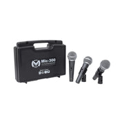 Mac Mah Set of 3 dynamic microphonesMac Mah MIC 300, supplied with carrying case and microphone clamps