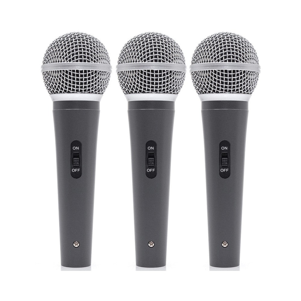 Mac Mah Set of 3 dynamic microphonesMac Mah MIC 300, supplied with carrying case and microphone clips
