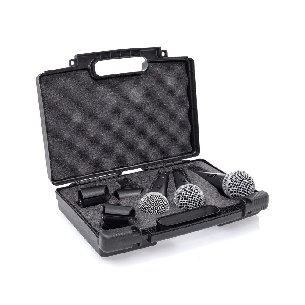 Mac Mah Set of 3 dynamic microphonesMac Mah MIC 300, supplied with carrying case and microphone clamps