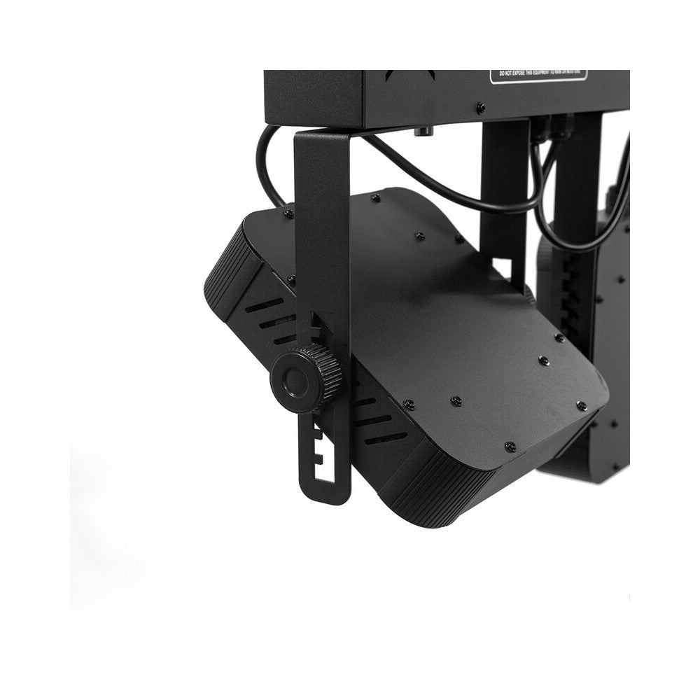 Barra LED Mac Mah con 4 focos, 7 LEDs de 8 W RGBW 4-en-1 cada uno, Strobo, control DMX