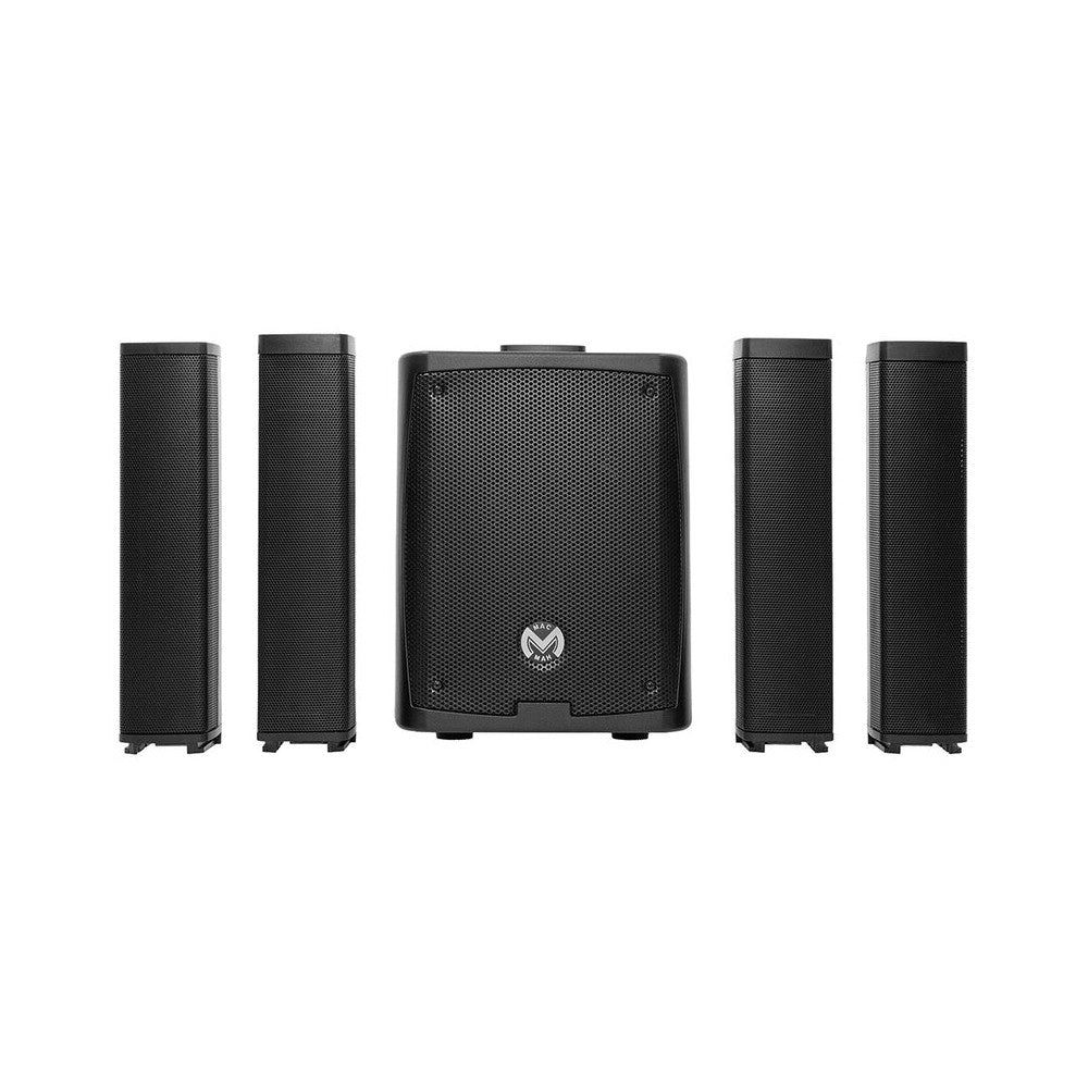 Mac Mah 400 W battery-powered column powered system, 1 x 8" LF + 4 x 2.75" HF