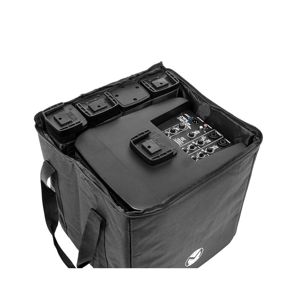 Mac Mah 400 W battery-powered column powered system, 1 x 8" LF + 4 x 2.75" HF