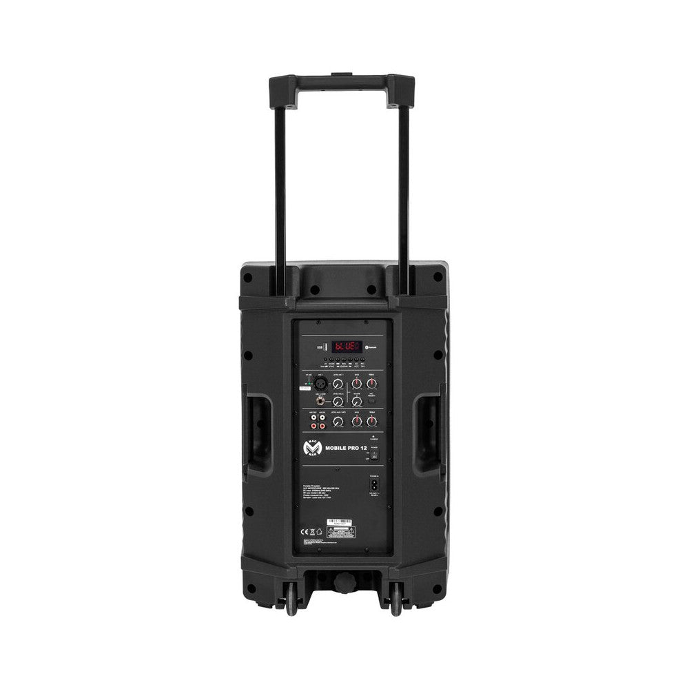 Mac Mah 500 W battery-powered portable PA system, 12" LF + 3.2" HF, Bluetooth, USB stick reader