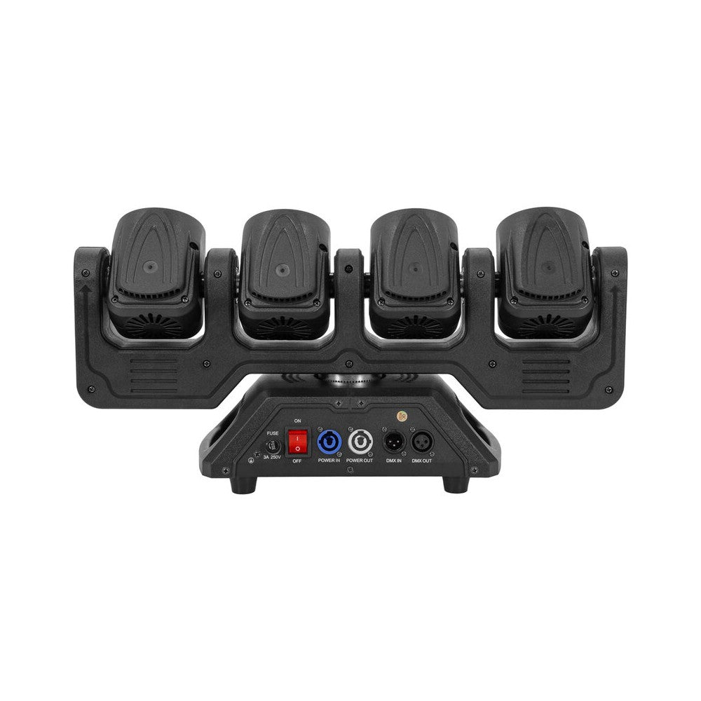 Mac Mah LED Beam effect with color rings, 4 x 40W RGBW LED Beam sources + 12 x SMD RGB 3-in-1 Halo sources, Strobe, DMX control