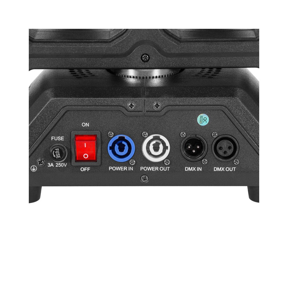Mac Mah LED Beam effect with color rings, 4 x 40W RGBW LED Beam sources + 12 x SMD RGB 3-in-1 Halo sources, Strobe, DMX control