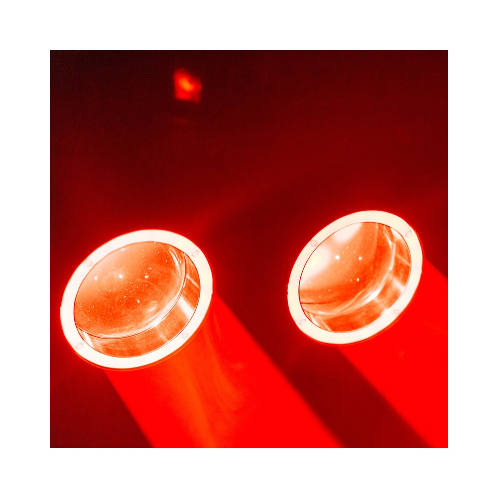 Mac Mah LED Beam effect with color rings, 4 x 40W RGBW LED Beam sources + 12 x SMD RGB 3-in-1 Halo sources, Strobe, DMX control