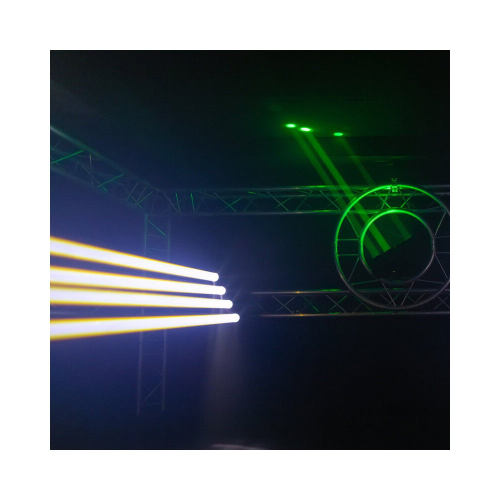 Mac Mah LED Beam effect with color rings, 4 x 40W RGBW LED Beam sources + 12 x SMD RGB 3-in-1 Halo sources, Strobe, DMX control