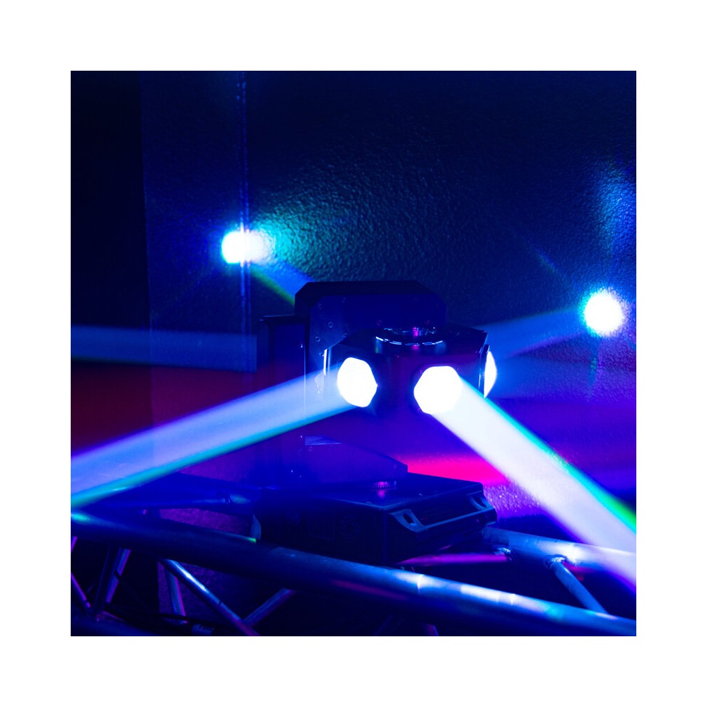 Mac Mah Retro-style LED light show, 6 x 40 W RGBW LED, 540° Pan / 320° Tilt, DMX512