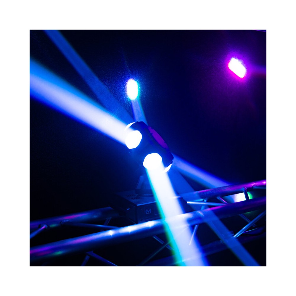 Mac Mah Retro-style LED light show, 6 x 40 W RGBW LED, 540° Pan / 320° Tilt, DMX512