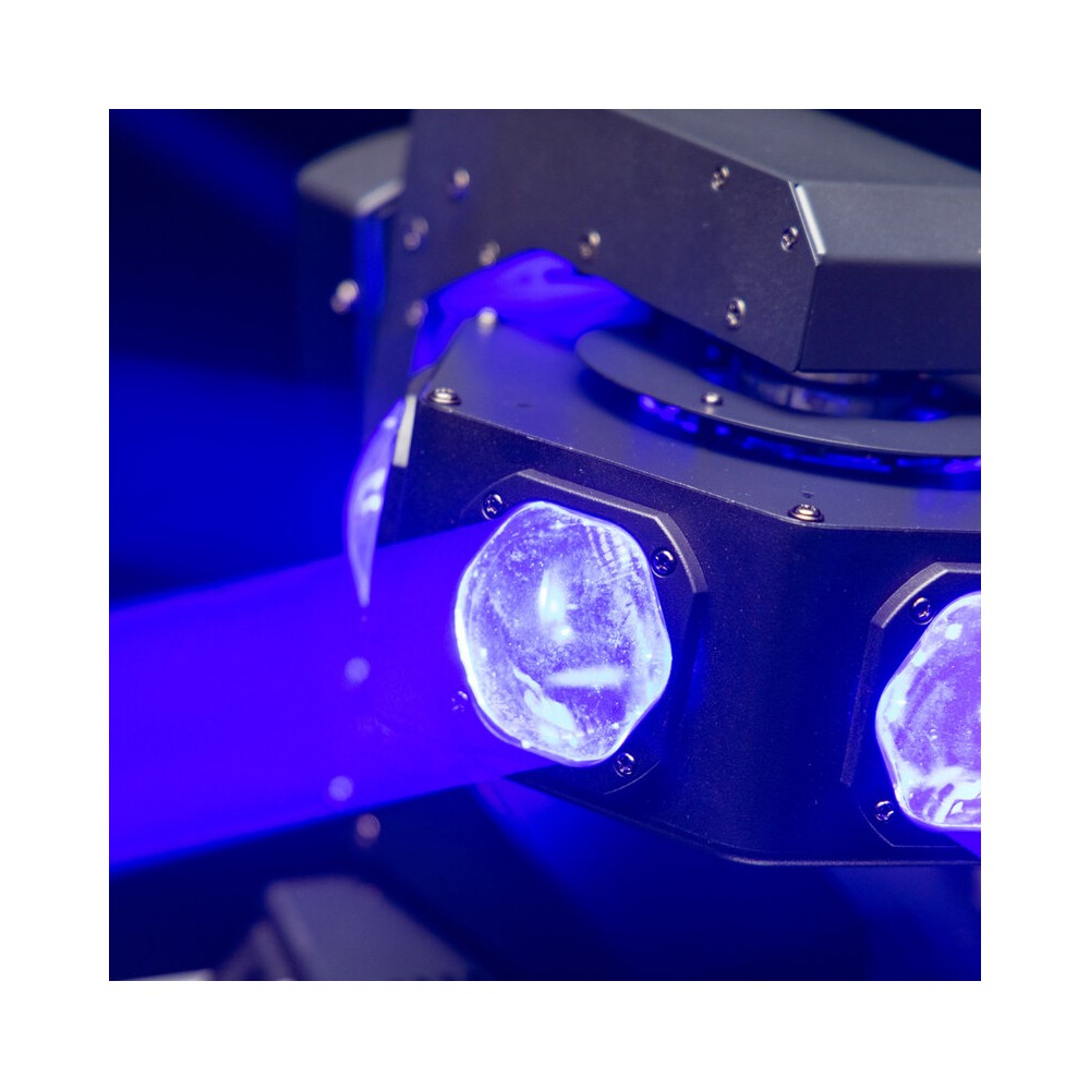 Mac Mah Retro-style LED light show, 6 x 40 W RGBW LED, 540° Pan / 320° Tilt, DMX512