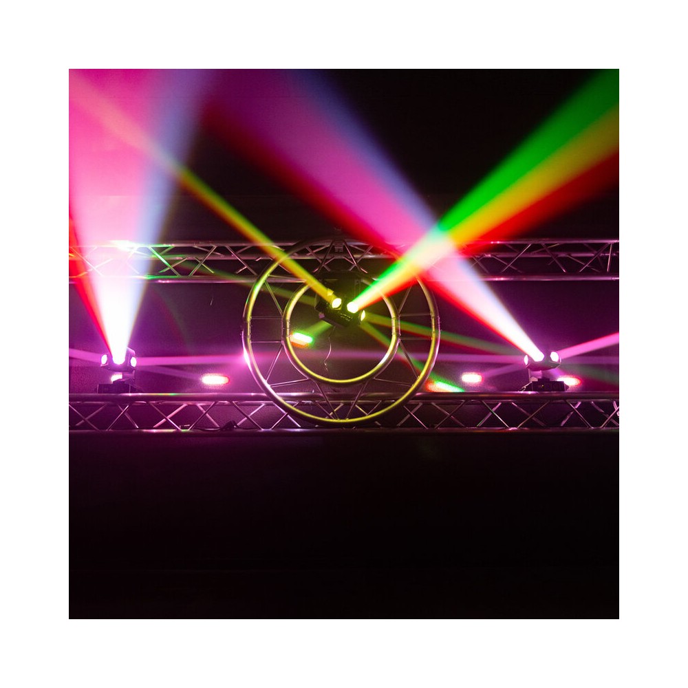 Mac Mah Retro-style LED light show, 6 x 40 W RGBW LED, 540° Pan / 320° Tilt, DMX512