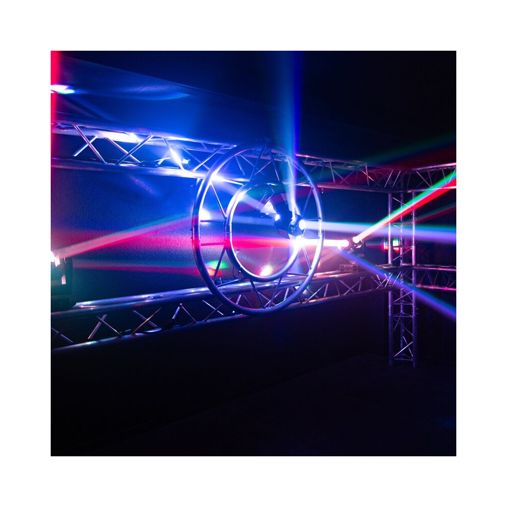 Mac Mah Retro-style LED light show, 6 x 40 W RGBW LED, 540° Pan / 320° Tilt, DMX512