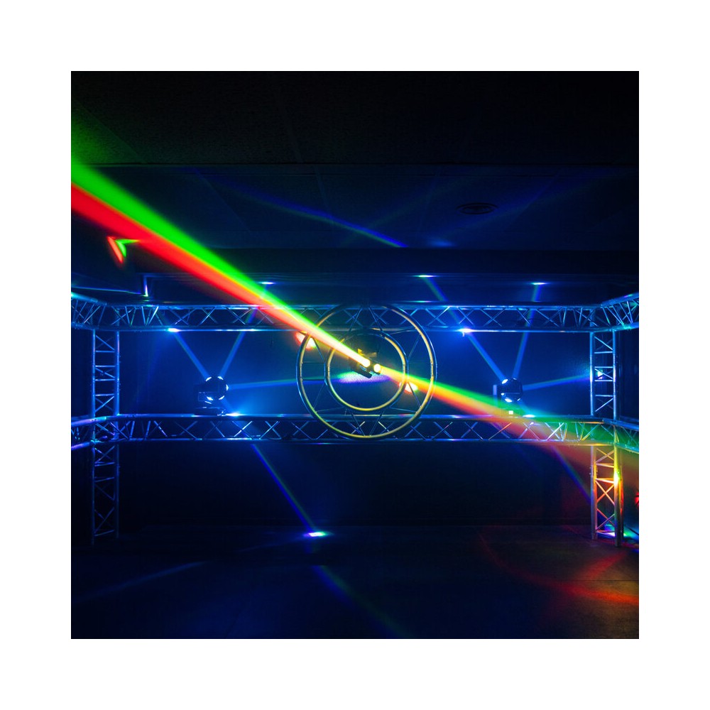 Mac Mah Retro-style LED light show, 6 x 40 W RGBW LED, 540° Pan / 320° Tilt, DMX512