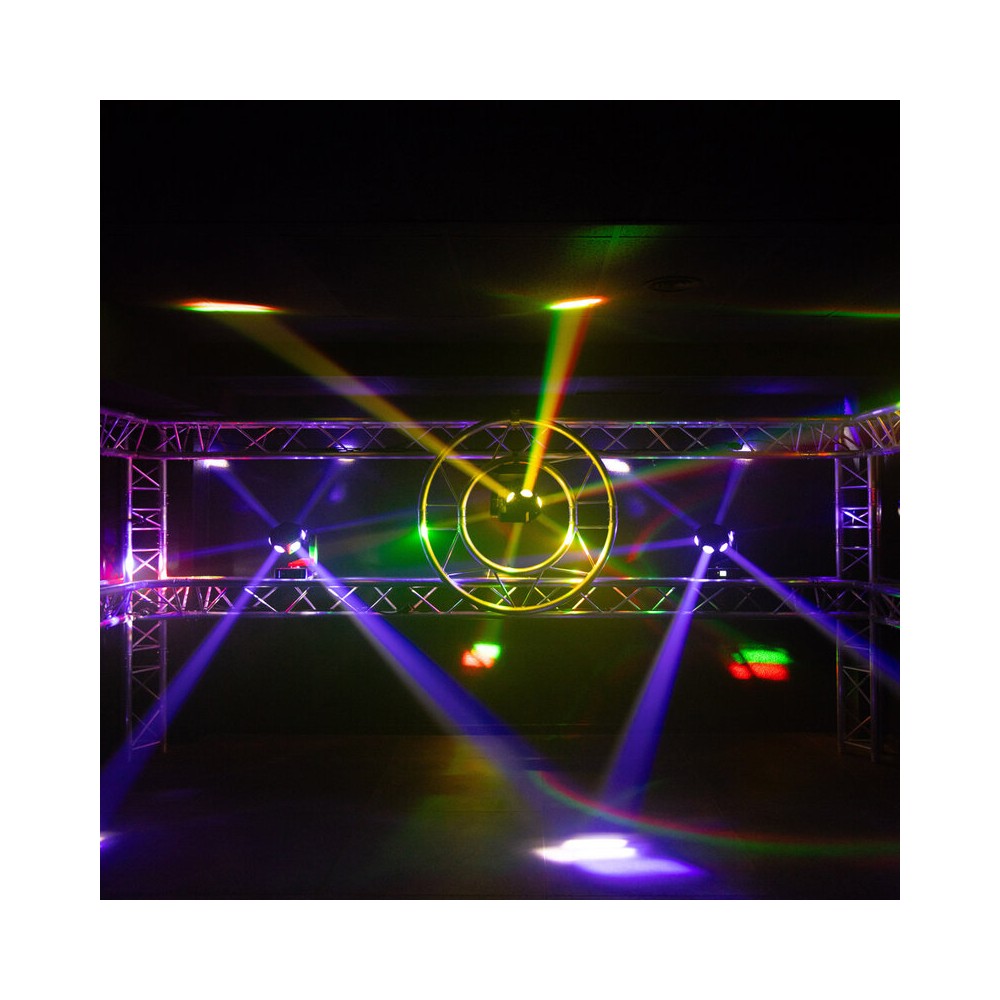 Mac Mah Retro-style LED light show, 6 x 40 W RGBW LED, 540° Pan / 320° Tilt, DMX512