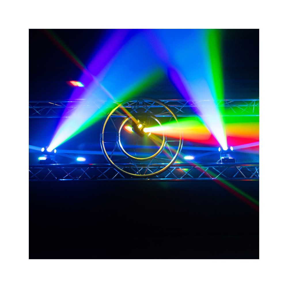 Mac Mah Retro-style LED light show, 6 x 40 W RGBW LED, 540° Pan / 320° Tilt, DMX512