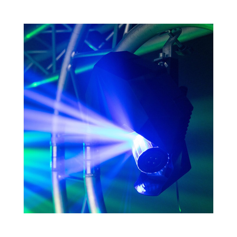 Mac Mah 80 W white LED light show with 7 colored Gobos, roller movements, Strobe