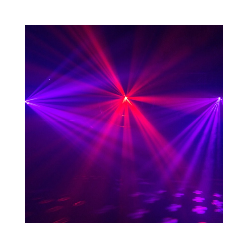Mac Mah 80 W white LED light show with 7 colored Gobos, roller movements, Strobe