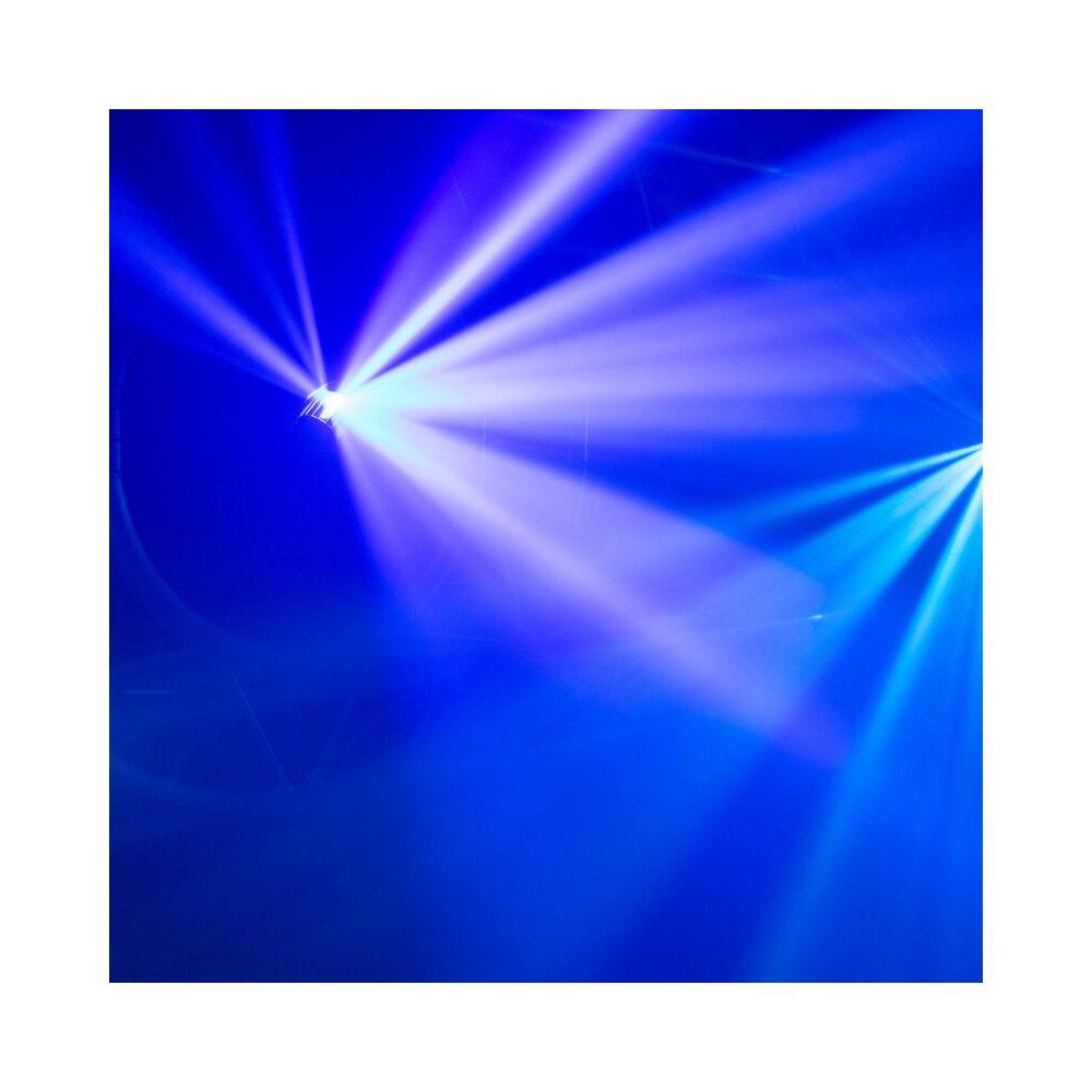 Mac Mah 80 W white LED light show with 7 colored Gobos, roller movements, Strobe