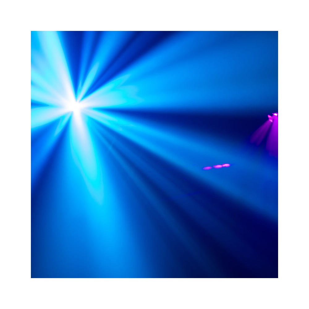 Mac Mah 80 W white LED light show with 7 colored Gobos, roller movements, Strobe