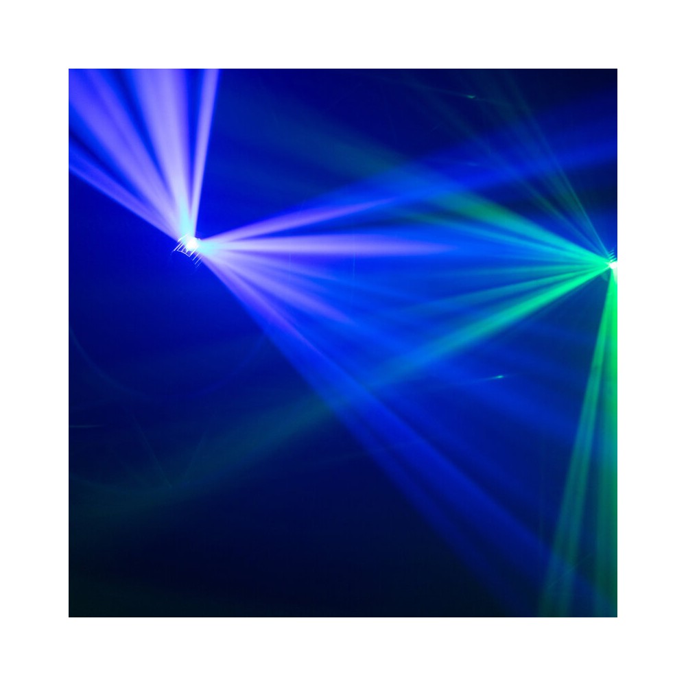 Mac Mah 80 W white LED light show with 7 colored Gobos, roller movements, Strobe
