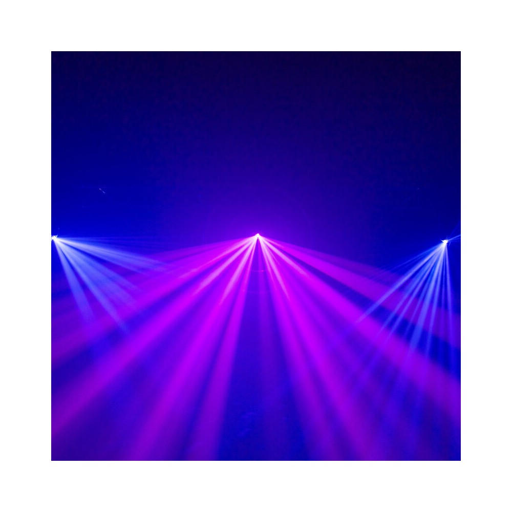 Mac Mah 80 W white LED light show with 7 colored Gobos, roller movements, Strobe