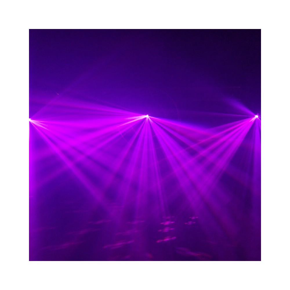 Mac Mah 80 W white LED light show with 7 colored Gobos, roller movements, Strobe