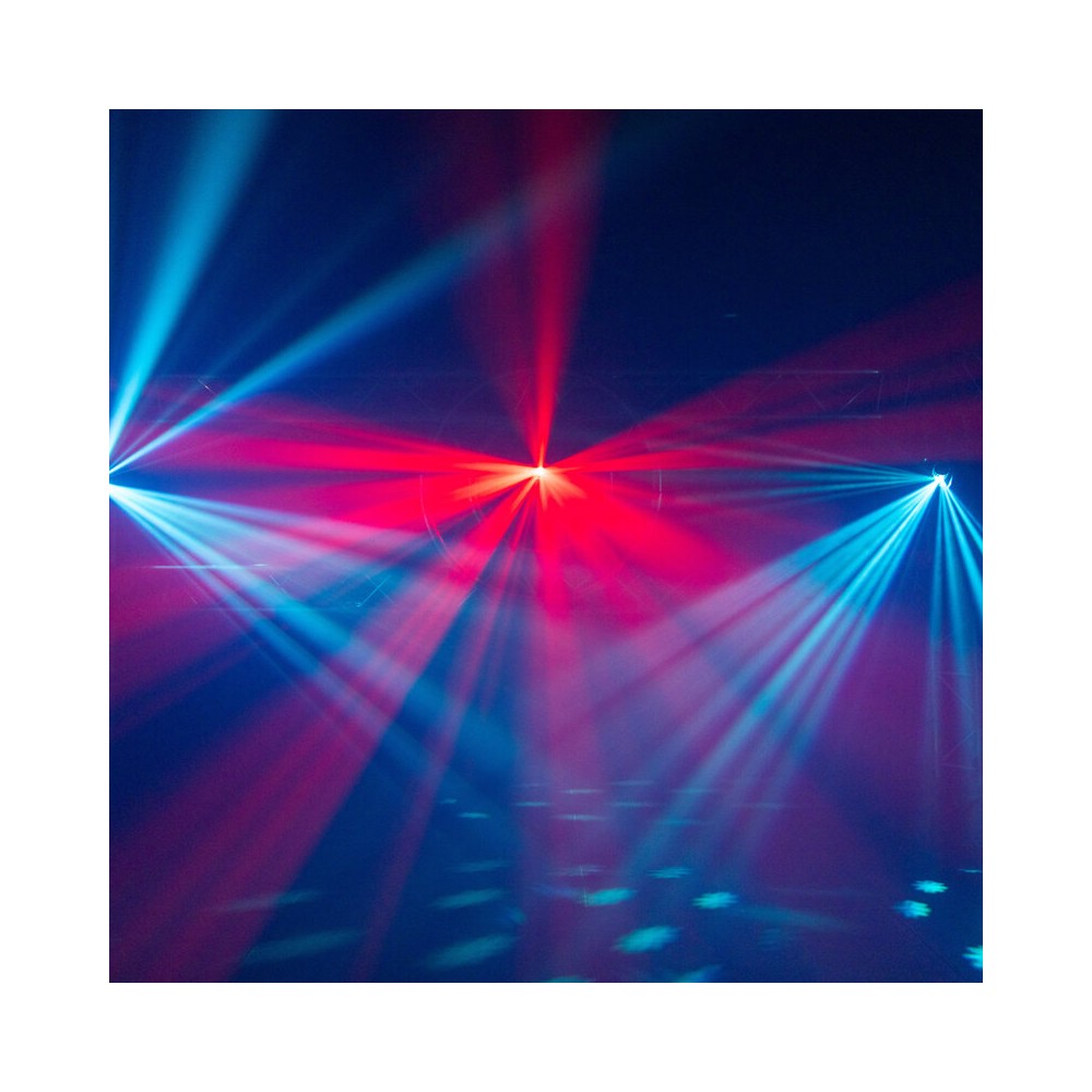 Mac Mah 80 W white LED light show with 7 colored Gobos, roller movements, Strobe