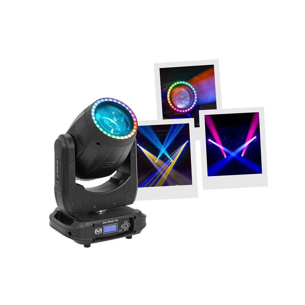 Mac Mah 150 W LED moving head, 16 DMX channels, auto, music, Master/Slave modes
