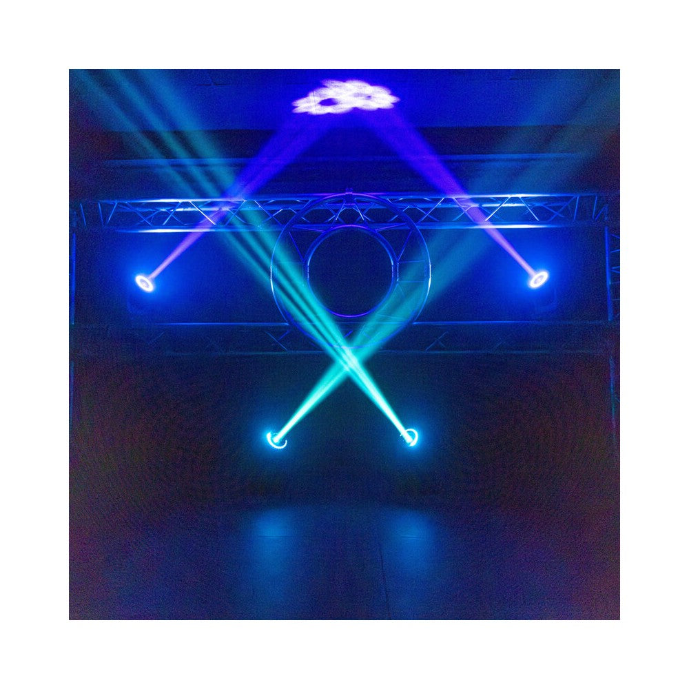 Mac Mah 150 W LED moving head, 16 DMX channels, auto, music, Master/Slave modes