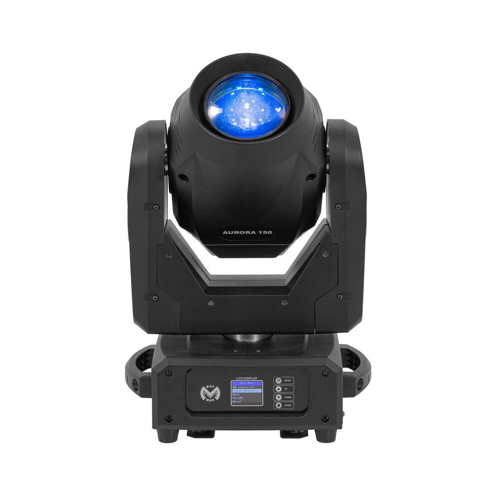 Mac Mah 150 W 3-in-1 white LED moving head with zoom, Gobos, Prism, Frost and Strobe, DMX, auto and audio control
