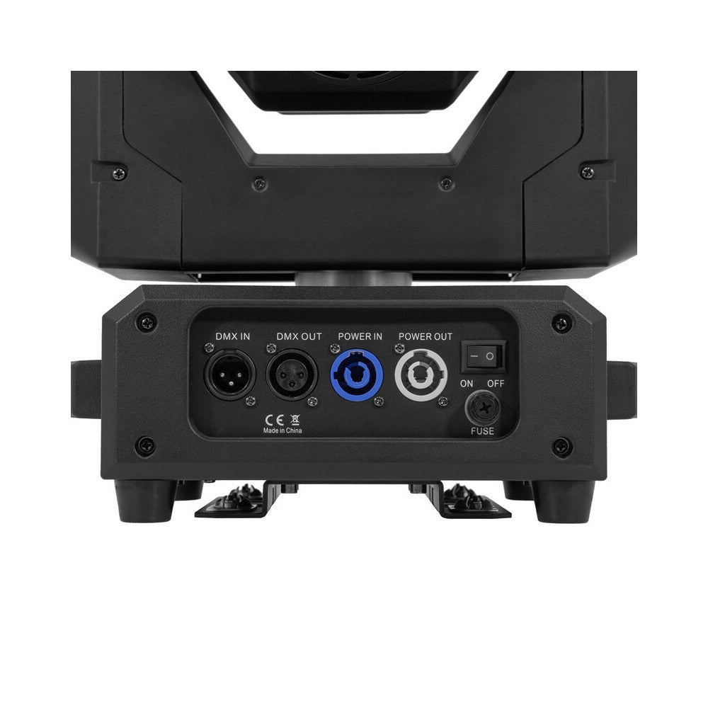 Mac Mah 150 W 3-in-1 white LED moving head with zoom, Gobos, Prism, Frost and Strobe, DMX, auto and audio control