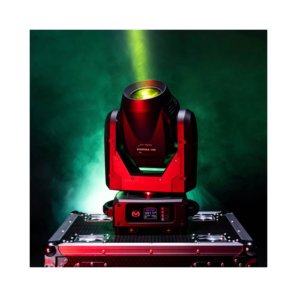 Mac Mah 150 W 3-in-1 white LED moving head with zoom, Gobos, Prism, Frost and Strobe, DMX, auto and audio control
