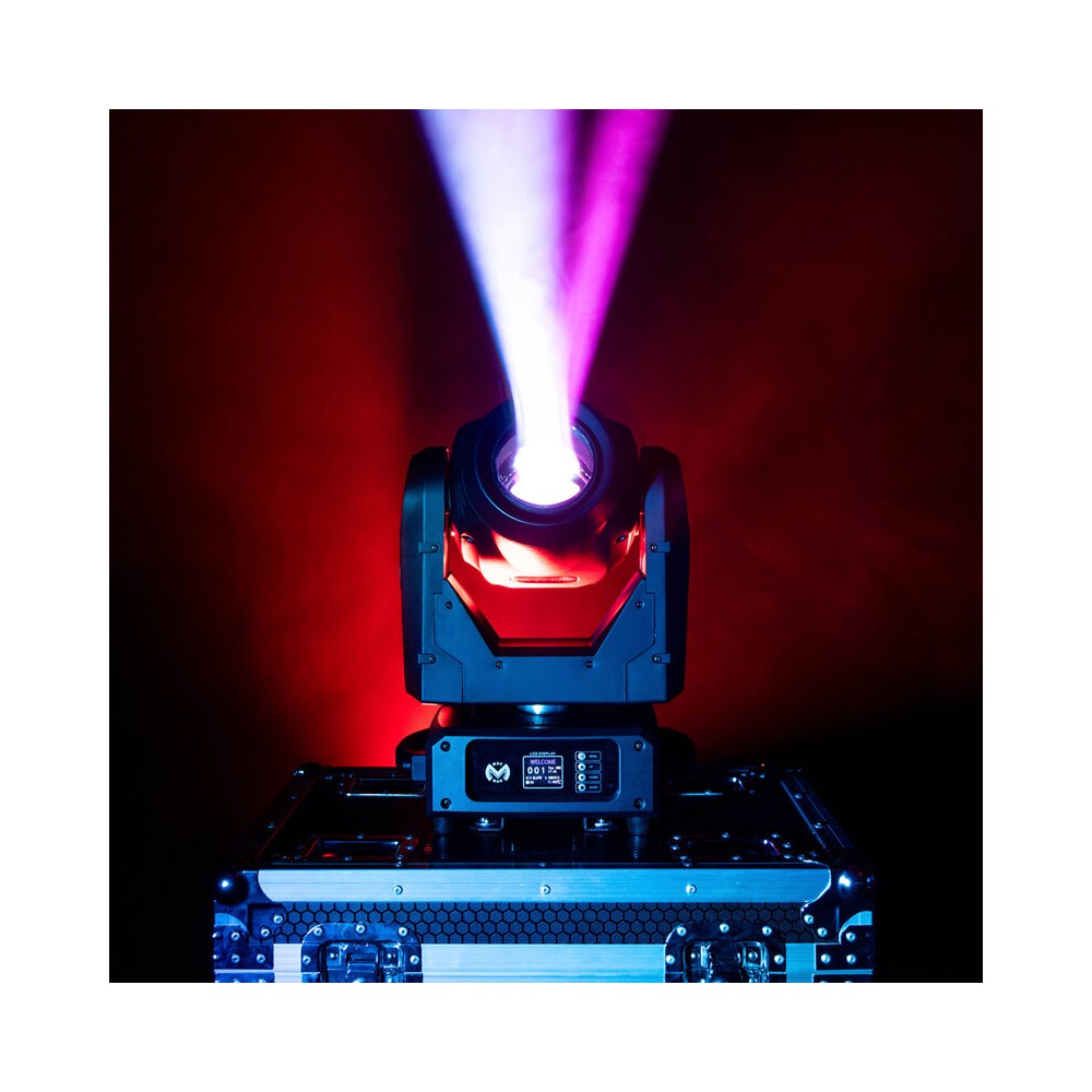 Mac Mah 150 W 3-in-1 white LED moving head with zoom, Gobos, Prism, Frost and Strobe, DMX, auto and audio control