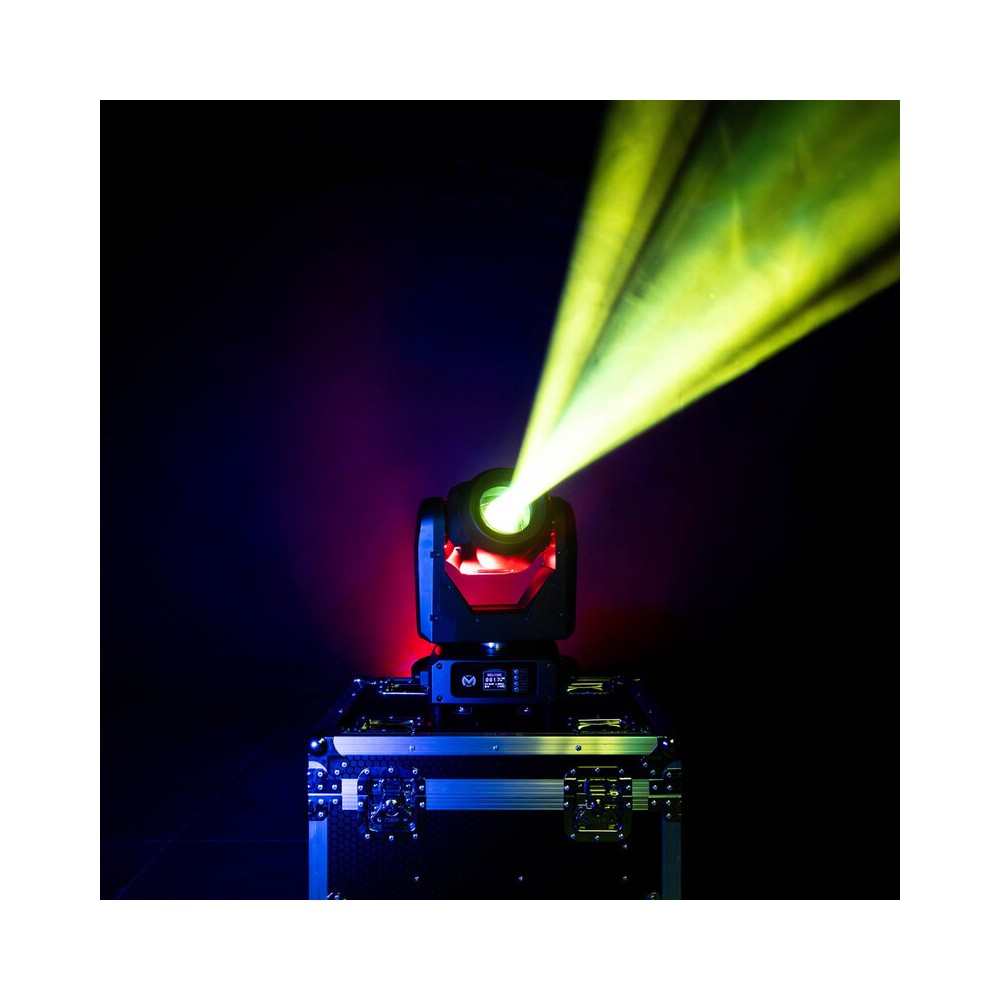 Mac Mah 150 W 3-in-1 white LED moving head with zoom, Gobos, Prism, Frost and Strobe, DMX, auto and audio control