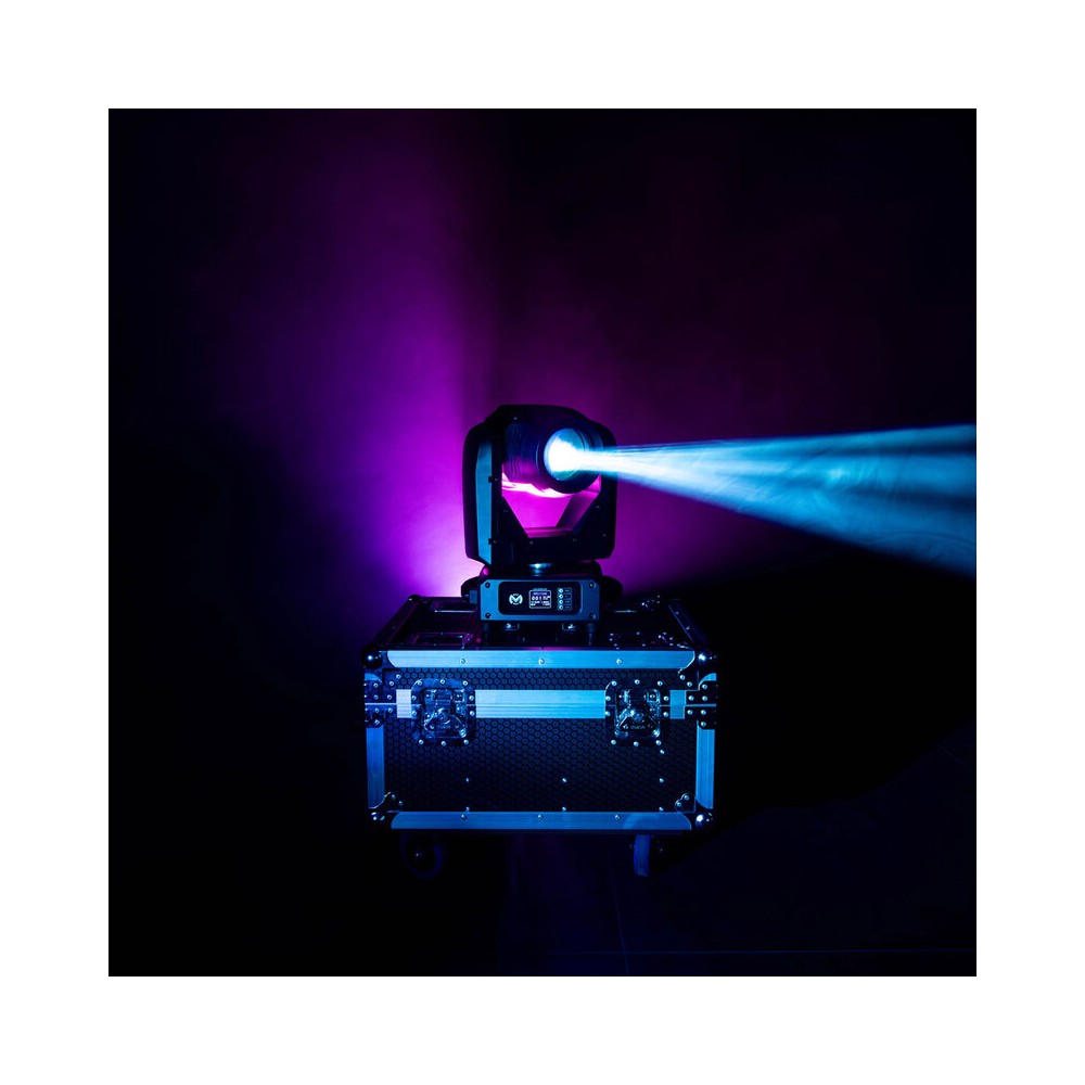 Mac Mah 150 W 3-in-1 white LED moving head with zoom, Gobos, Prism, Frost and Strobe, DMX, auto and audio control