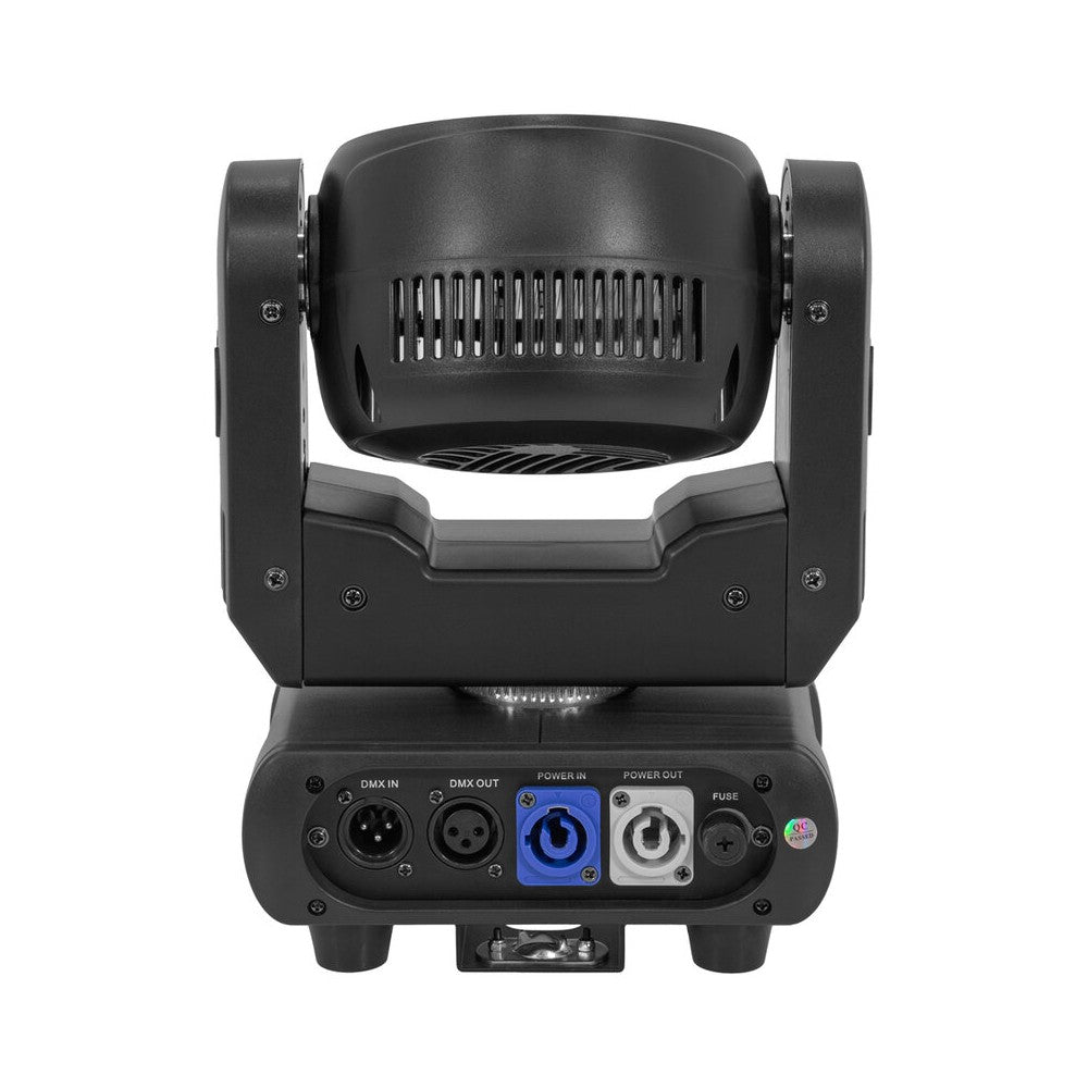 Foco wash con LED RGBW 4 en 1 de 120 W Mac Mah, 14 canales DMX, estrobo de 25 flashes/s, movimientos Pan/Tilt extendidos