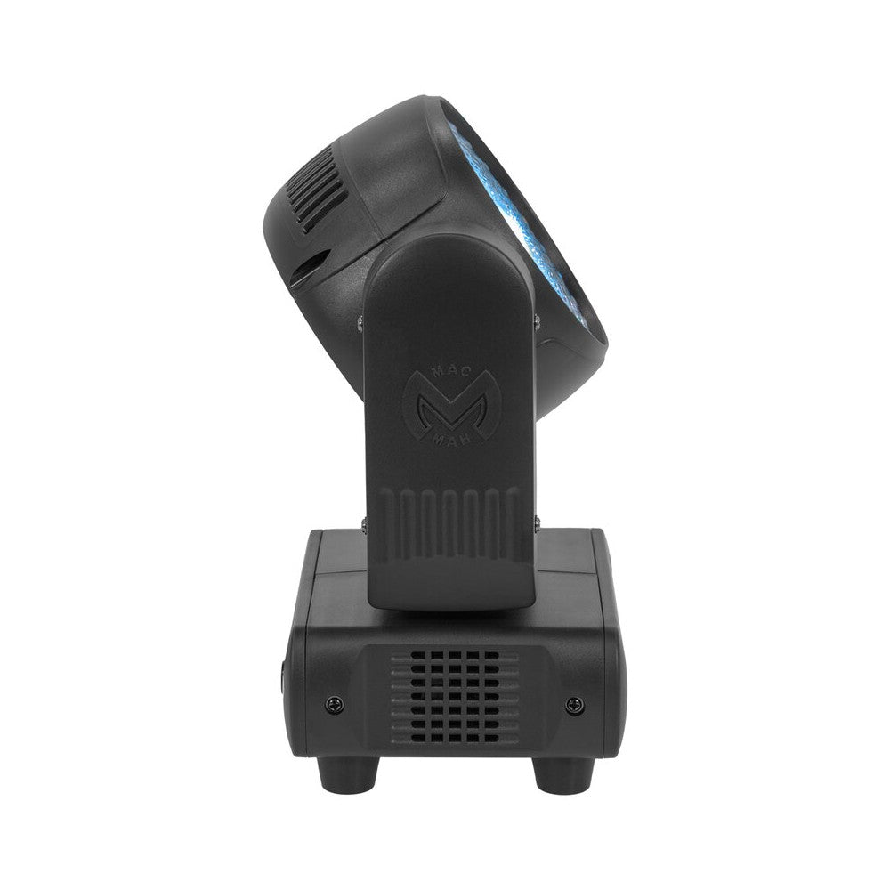 Foco wash con LED RGBW 4 en 1 de 120 W Mac Mah, 14 canales DMX, estrobo de 25 flashes/s, movimientos Pan/Tilt extendidos