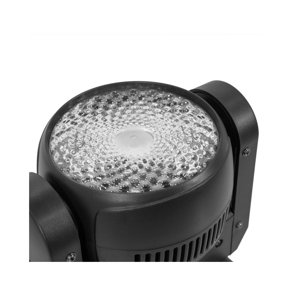Foco wash con LED RGBW 4 en 1 de 120 W Mac Mah, 14 canales DMX, estrobo de 25 flashes/s, movimientos Pan/Tilt extendidos