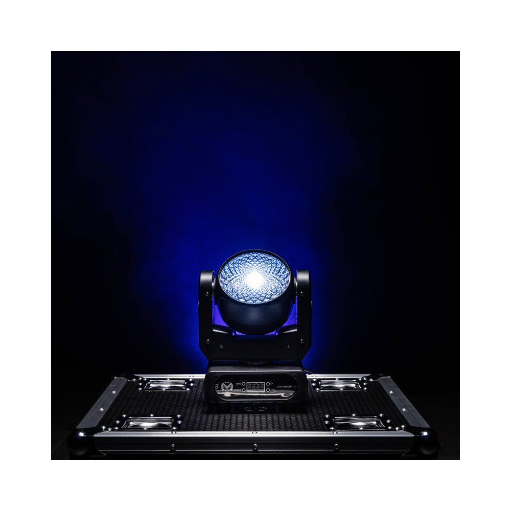 Foco wash con LED RGBW 4 en 1 de 120 W Mac Mah, 14 canales DMX, estrobo de 25 flashes/s, movimientos Pan/Tilt extendidos